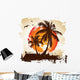 Tropical Sunset Wall Decal