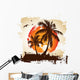 Tropical Sunset Wall Decal
