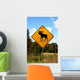 Moose Crossing Sign Wall Decal