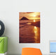 Golden Sunrise Sky And Reflections Shoreline Ocean Wall Mural