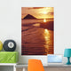 Golden Sunrise Sky And Reflections Shoreline Ocean Wall Mural