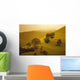 Fog Misty Background Cattle Grazing Distance Wall Mural