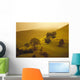 Fog Misty Background Cattle Grazing Distance Wall Mural