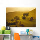 Fog Misty Background Cattle Grazing Distance Wall Mural