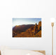 Couple Embrace At Summit Watch Sunrise Stand Wall Mural