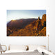 Couple Embrace At Summit Watch Sunrise Stand Wall Mural