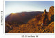 Couple Embrace At Summit Watch Sunrise Stand Wall Mural