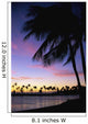 Palms At Sunset Colorful Tropical Scene Pink Clouds Golden Sky Wall Mural