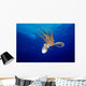 Hawaii, Full Length View Day Octopus Floating Down From Surface Wall Mural