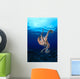Underside View Of Day Octopus With Surface Visible Wall Mural