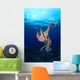 Underside View Of Day Octopus With Surface Visible Wall Mural