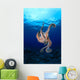 Underside View Of Day Octopus With Surface Visible Wall Mural