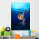 Underside View Of Day Octopus With Surface Visible Wall Mural