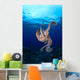 Underside View Of Day Octopus With Surface Visible Wall Mural
