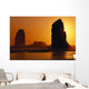 Oregon Coast, Sunset Over Sea Stacks At Cannon Beach Wall Mural