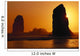 Oregon Coast, Sunset Over Sea Stacks At Cannon Beach Wall Mural