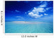 View Of Turquoise Lagoon Sand Bar In Center Of Water Wall Mural