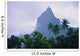 French Polynesia, Moorea, View Mt Opunohu Gray Skies And Palm Trees Wall Mural