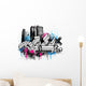 City graffiti background Wall Decal