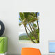Hawaii, Kauai, North Shore, Coconut Palm Trees Along Coastline Wall Mural