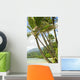 Hawaii, Kauai, North Shore, Coconut Palm Trees Along Coastline Wall Mural
