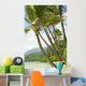 Hawaii, Kauai, North Shore, Coconut Palm Trees Along Coastline Wall Mural
