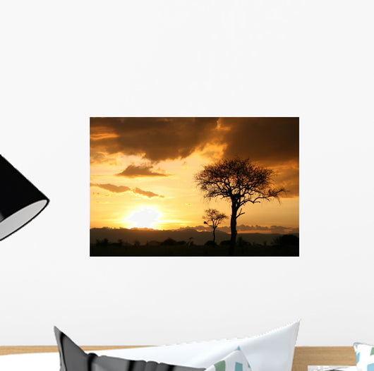 African Sunset Tanzania Africa Wall Mural