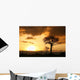 African Sunset Tanzania Africa Wall Mural