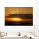 Sun Behind Cloud Sending Sunrays Into The Sky Wall Mural
