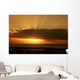 Sun Behind Cloud Sending Sunrays Into The Sky Wall Mural