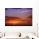 Sun Sinking Below The Horizon Wall Mural