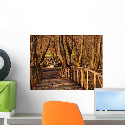Wood Bridge over Bosna Wall Decal