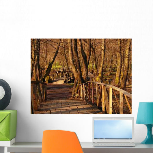 Wood Bridge over Bosna Wall Decal
