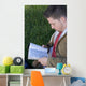 Young Man Reading Wall Mural