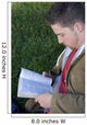 Young Man Reading Wall Mural