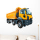 Yellow Dump Truck White Wall Decal