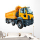Yellow Dump Truck White Wall Decal