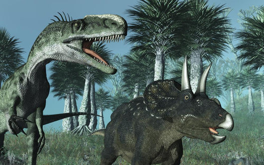 Prehistoric Dinosaur Scene Wall Mural