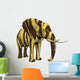 Elephant Big Cat Fur Wall Mural