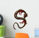 Red Eastern Dragon Wall Decal