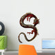 Red Eastern Dragon Wall Decal