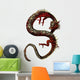 Red Eastern Dragon Wall Decal