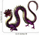 Purple Eastern Dragon Wall Decal