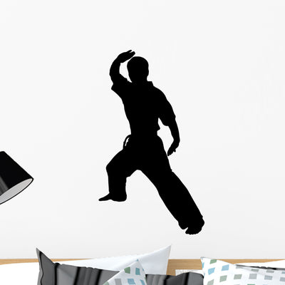 Martial Arts Karate Block shown on a wall