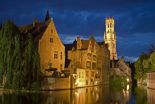 Bruges at night Wall Mural