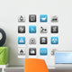 Matte Icons Science Wall Decal