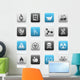 Matte Icons Science Wall Decal