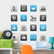 Matte Icons Science Wall Decal