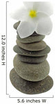 Pyramid Zen Pebbles Flower