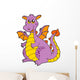 Big Purple Dragon Wall Decal
